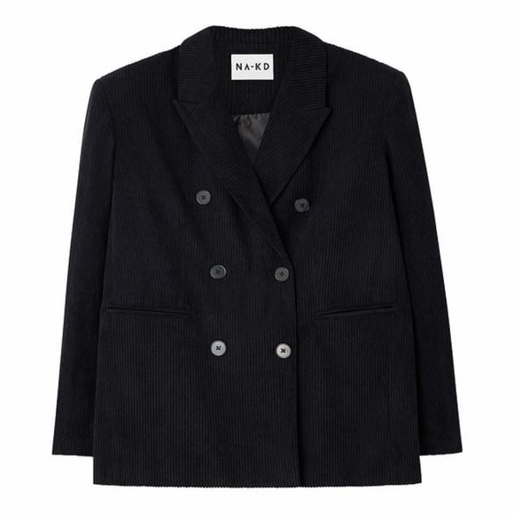 NA-KD Oversized Double Breasted Corduroy Blazer - Picture 2 of 5